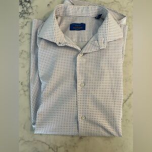 Perry Ellis Premium The Tech Slim Fit Dress Shirt Men’s 15 1/2 34/35 EUC